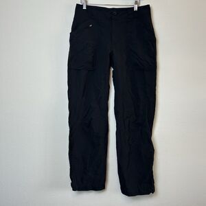 REI Pants Women's 8 Black Nylon UPF 50 Hiking Outdoor Gorpcore Ankle Zip Fishing